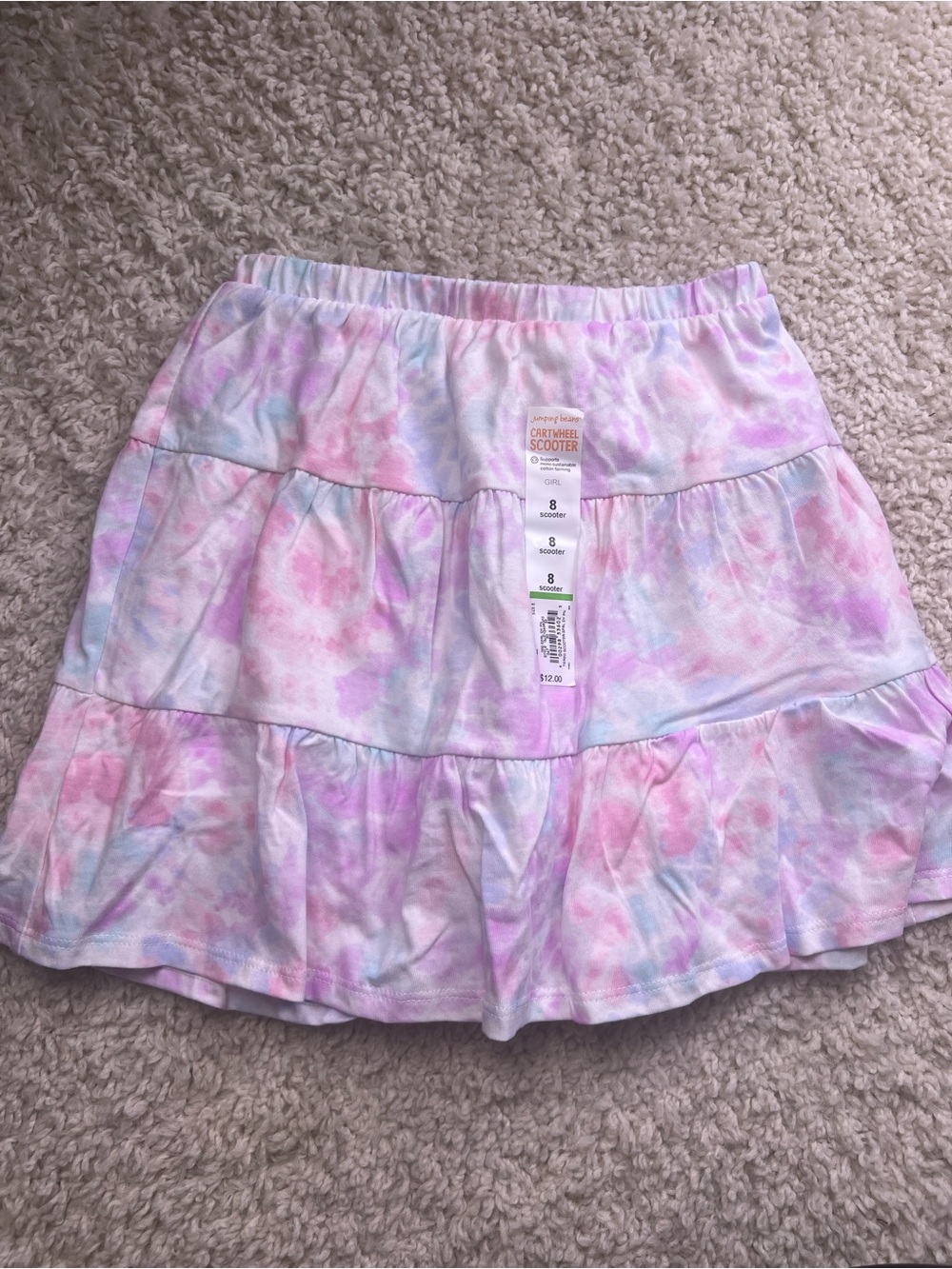 GIRLS JUMPING BEAN SCOOTER SKIRT SZ 8 NWT - Picture 1 of 8